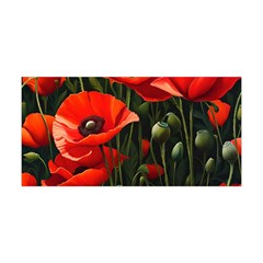 Flowers Poppies Bloom Blossom Art Yoga Headband by Apenda