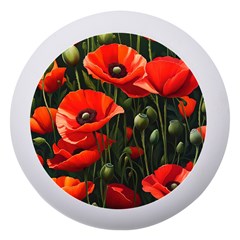 Flowers Poppies Bloom Blossom Art Dento Box With Mirror