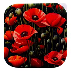 Flowers Poppies Bloom Blossom Art Stacked Food Storage Container by Apenda