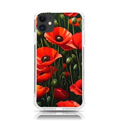 Flowers Poppies Bloom Blossom Art Iphone 11 Tpu Uv Print Case by Apenda