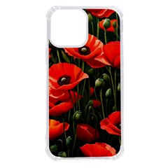 Flowers Poppies Bloom Blossom Art Iphone 13 Pro Max Tpu Uv Print Case