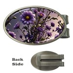 Flower Bloom Blossom Nature Flora Money Clips (Oval)  Front