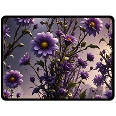 Flower Bloom Blossom Nature Flora Fleece Blanket (large) by Apenda