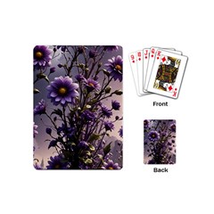 Flower Bloom Blossom Nature Flora Playing Cards Single Design (mini) by Apenda