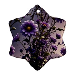 Flower Bloom Blossom Nature Flora Ornament (snowflake)