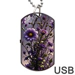 Flower Bloom Blossom Nature Flora Dog Tag USB Flash (One Side) Front