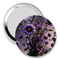 Flower Bloom Blossom Nature Flora 3  Handbag Mirrors by Apenda