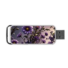 Flower Bloom Blossom Nature Flora Portable Usb Flash (two Sides) by Apenda