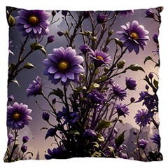 Flower Bloom Blossom Nature Flora Large Premium Plush Fleece Cushion Case (two Sides) by Apenda