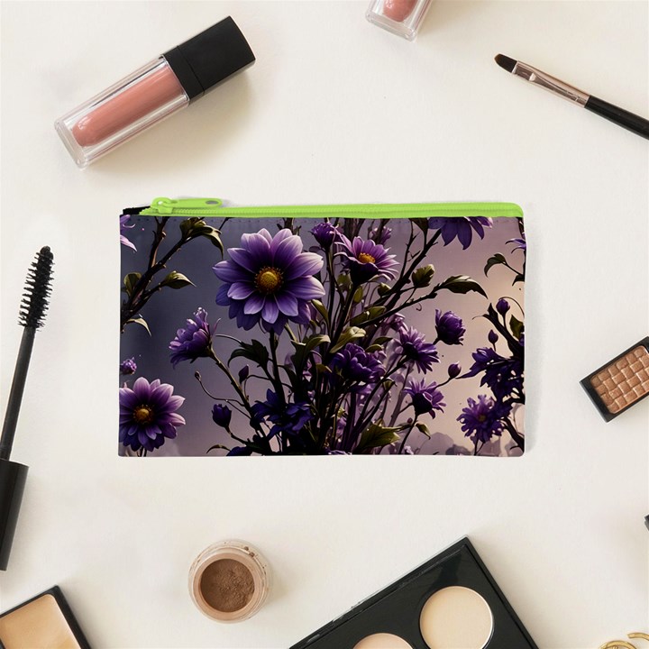 Flower Bloom Blossom Nature Flora Cosmetic Bag (XS)