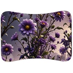 Flower Bloom Blossom Nature Flora Velour Seat Head Rest Cushion