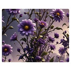 Flower Bloom Blossom Nature Flora Premium Plush Fleece Blanket (medium) by Apenda