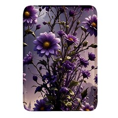 Flower Bloom Blossom Nature Flora Rectangular Glass Fridge Magnet (4 Pack) by Apenda