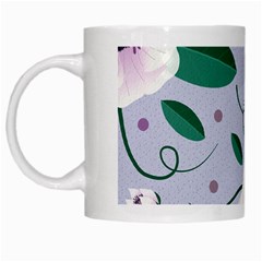 Flowers Petals Blossom Flora White Mug by Apenda