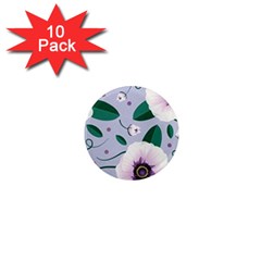 Flowers Petals Blossom Flora 1  Mini Magnet (10 Pack)  by Apenda