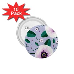 Flowers Petals Blossom Flora 1 75  Buttons (10 Pack) by Apenda