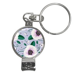 Flowers Petals Blossom Flora Nail Clippers Key Chain by Apenda