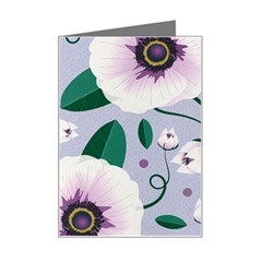 Flowers Petals Blossom Flora Mini Greeting Card by Apenda