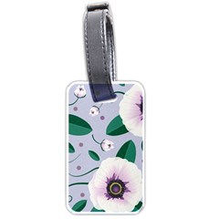 Flowers Petals Blossom Flora Luggage Tag (one Side) by Apenda