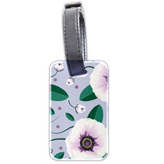 Flowers Petals Blossom Flora Luggage Tag (two Sides) by Apenda