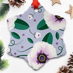 Flowers Petals Blossom Flora Ornament (snowflake)