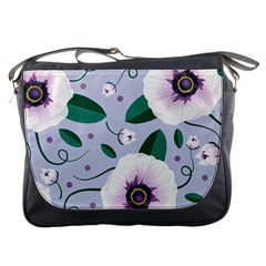 Flowers Petals Blossom Flora Messenger Bag by Apenda