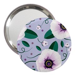 Flowers Petals Blossom Flora 3  Handbag Mirrors by Apenda