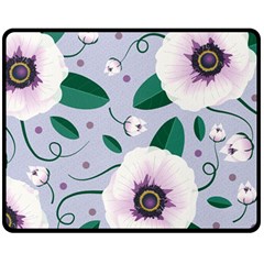 Flowers Petals Blossom Flora Two Sides Fleece Blanket (medium)