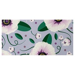 Flowers Petals Blossom Flora Banner And Sign 8  X 4  by Apenda