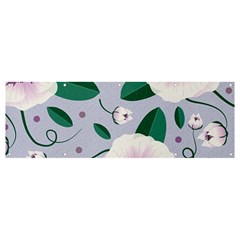 Flowers Petals Blossom Flora Banner And Sign 12  X 4  by Apenda