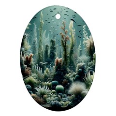 Underwater Coral Life Ornament (oval)