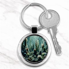 Underwater Coral Life Key Chain (round)