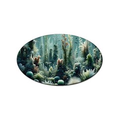 Underwater Coral Life Sticker Oval (10 Pack) by Apenda