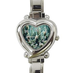 Underwater Coral Life Heart Italian Charm Watch by Apenda