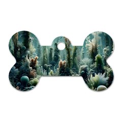 Underwater Coral Life Dog Tag Bone (two Sides)