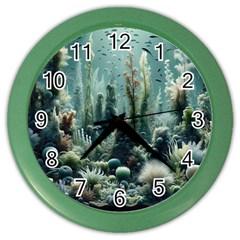 Underwater Coral Life Color Wall Clock by Apenda