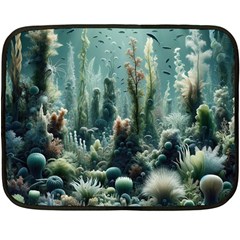 Underwater Coral Life Fleece Blanket (mini) by Apenda