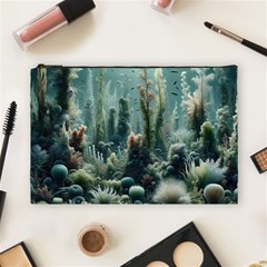 Underwater Coral Life Cosmetic Bag (large)