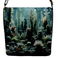 Underwater Coral Life Flap Closure Messenger Bag (s) by Apenda