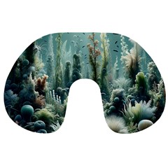 Underwater Coral Life Travel Neck Pillow