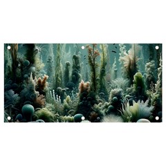 Underwater Coral Life Banner And Sign 4  X 2  by Apenda