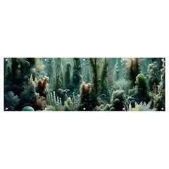 Underwater Coral Life Banner And Sign 12  X 4  by Apenda