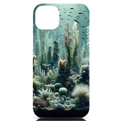 Underwater Coral Life Iphone 14 Plus Black Uv Print Case by Apenda