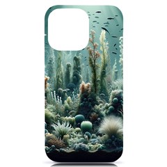 Underwater Coral Life Iphone 14 Pro Max Black Uv Print Case by Apenda