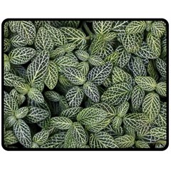 Leaves Foliage Botany Plant Two Sides Fleece Blanket (medium)