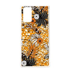 Leaf Yellow Point Flower White Samsung Galaxy Note 20 Tpu Uv Case by Grandong