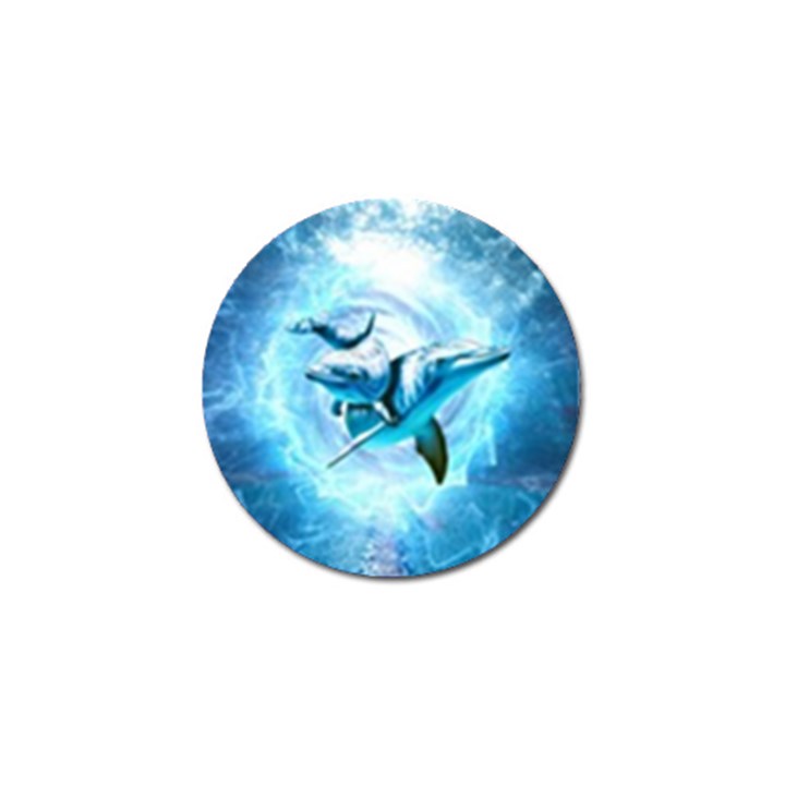 Dolphin Blue Sea Fantasy Golf Ball Marker