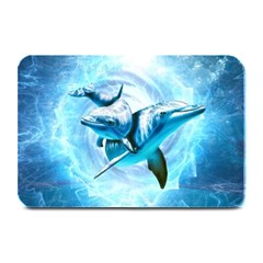 Dolphin Blue Sea Fantasy Plate Mats