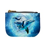 Dolphin Blue Sea Fantasy Mini Coin Purse Front