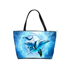 Dolphin Blue Sea Fantasy Classic Shoulder Handbag